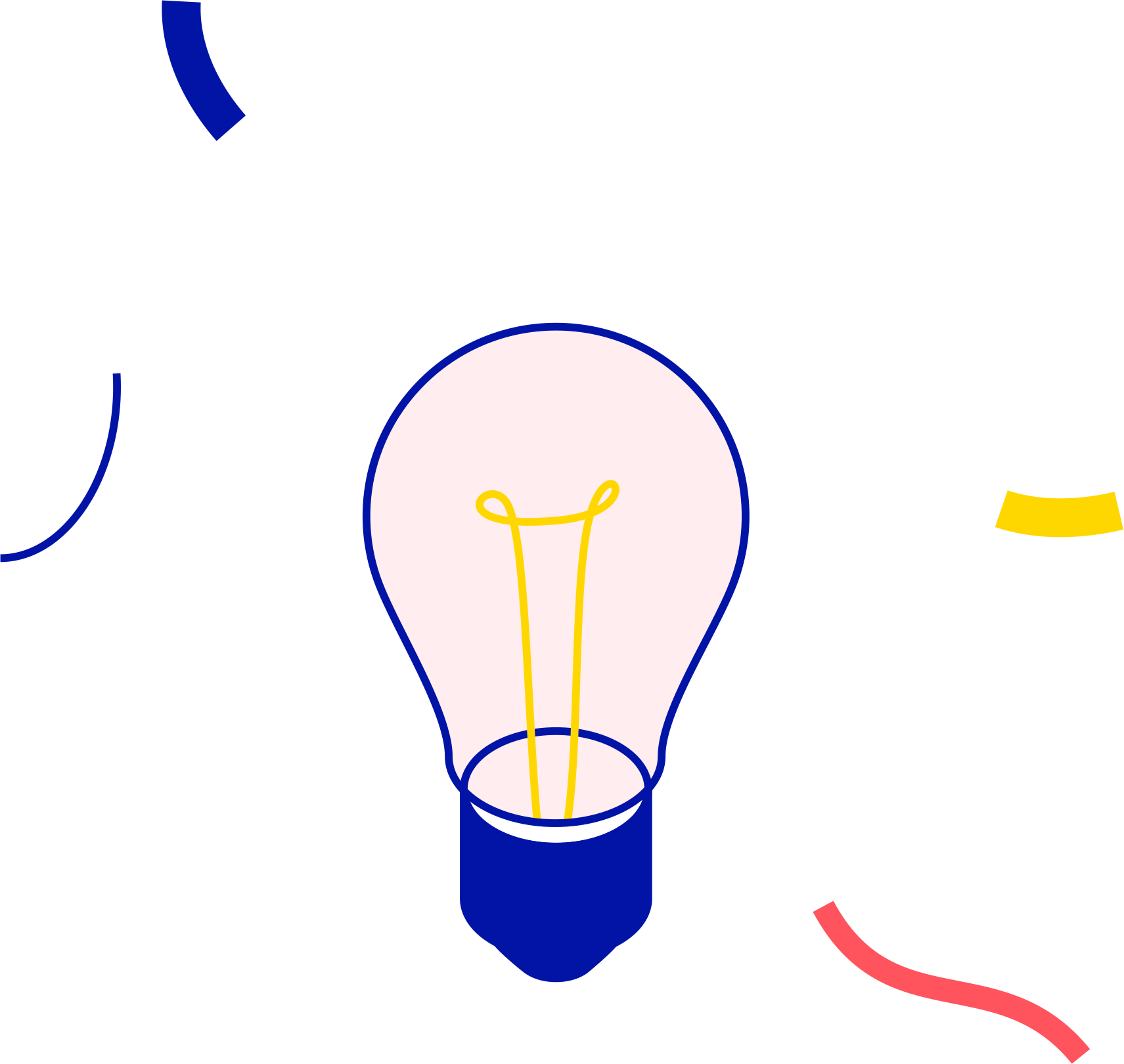 colorful light bulb illustration that symbolizes a good idea in the growth marketing plan