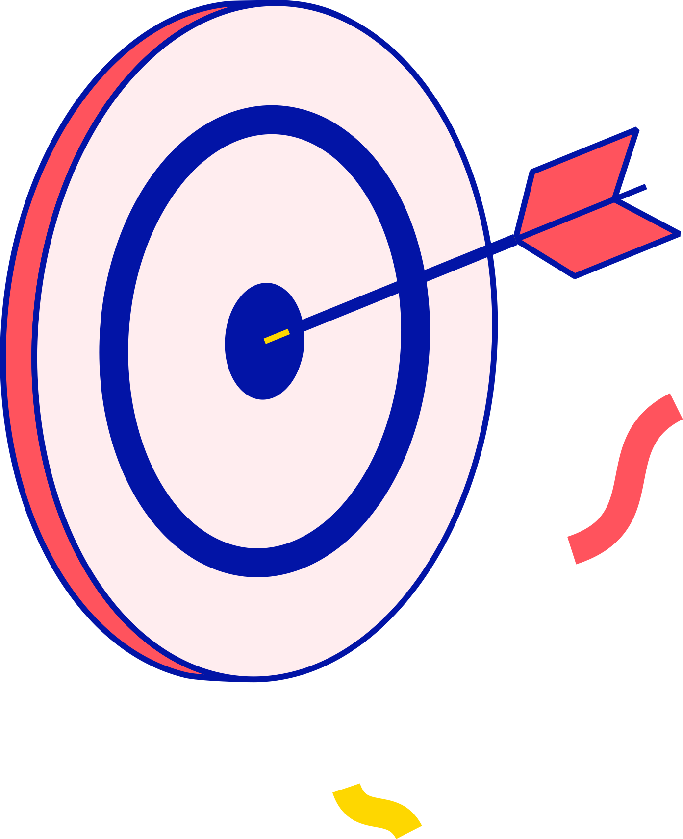 Bull's-eye dart symbolizing a successful marketing plan